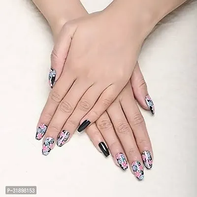 Designer Fake Nails Extension ( 12 Nails) with Glue