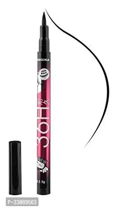 Creamy Texture  Long Stay Lipstick ( Lipstick Pack of 5 ) with One 36 H Eyeliner l-thumb2