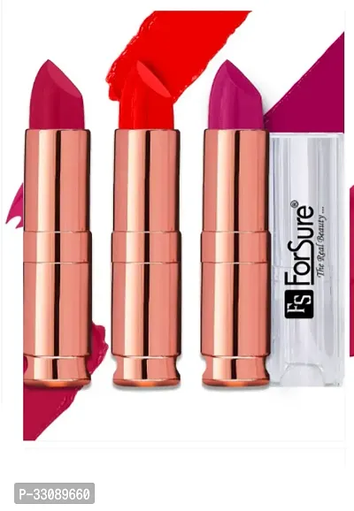 Set of 3 Creamy Texture Long Lasting Lipstick Set