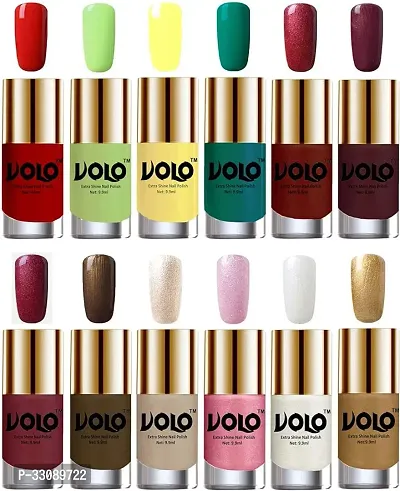 Nail Polish Set l lLong Lasting l Quick Dry l ( Pack of 12 Nail Polish )