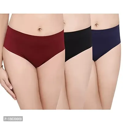 YOVIEX Cotton Hipster Panty for Women Pack of 3, Color - Multicolor