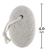 Yoviex White Colour Oval Shaped Pumice Stone, Pack Of 2|pumice stone for body| pumice stone| pumice stone for foot scrub|-thumb1