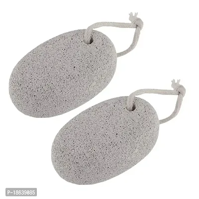 Yoviex White Colour Oval Shaped Pumice Stone, Pack Of 2|pumice stone for body| pumice stone| pumice stone for foot scrub|