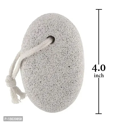 Yoviex Oval Shaped Pumice Stone, Color - White|pumice stone for body| pumice stone| pumice stone for foot scrub| Pack Of 2-thumb2