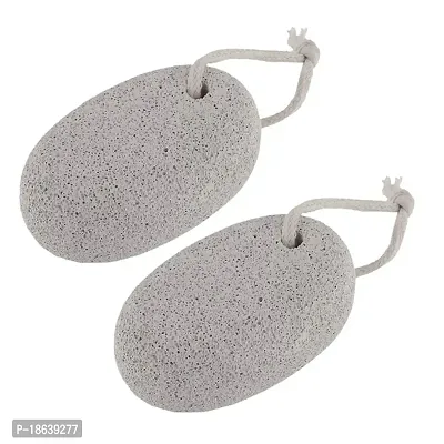 Yoviex White Color Oval Shaped Pumice Stone, Pack Of 2|pumice stone for body| pumice stone| pumice stone for foot scrub|