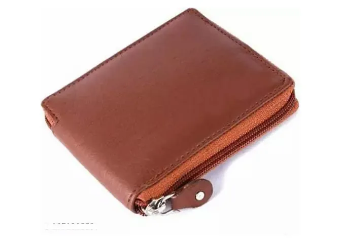 Stylish Artificial Leather Zipper Wallets For Men