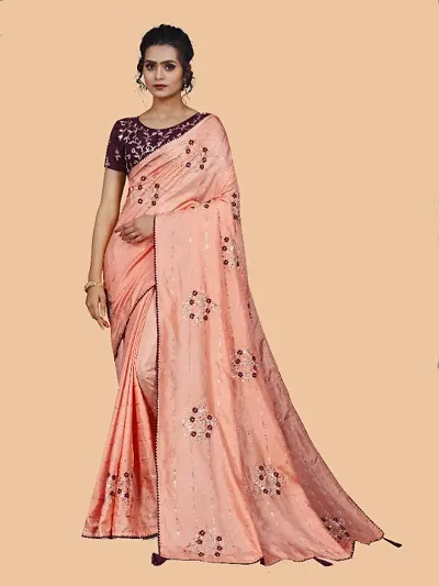Embroidered WIth Sequence Saree