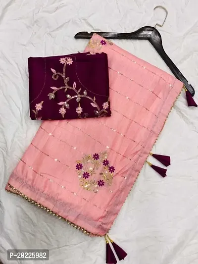 Embroidered WIth Sequence Saree-thumb2