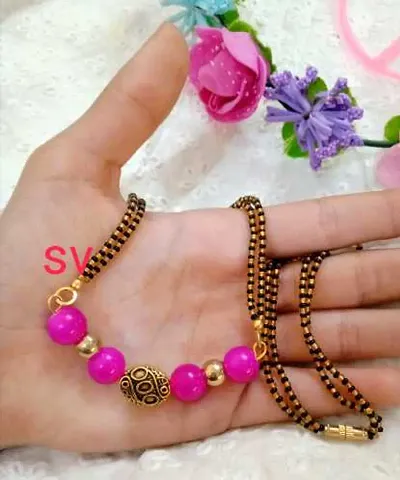 Trendy Gold Plated Stone Mangalsutras