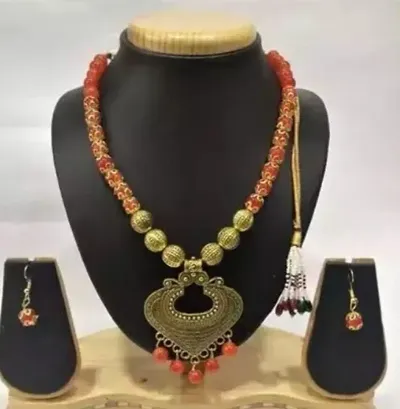 Trending Beads Alloy Necklace Set