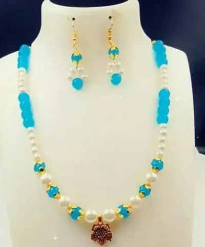 Festive Wear Alloy Beads Long Jewellery Set