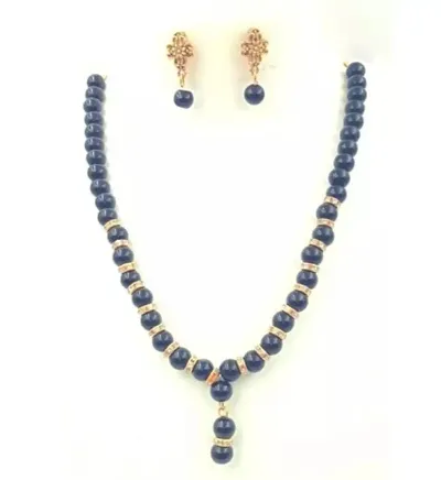 Festive Wear Alloy Beads Long Jewellery Set