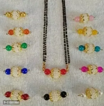 MULTI 12 COLOUR CHANGABLE MANGALSUTRA SET-thumb0