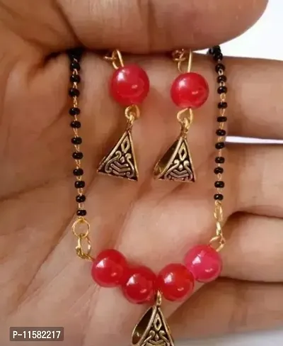 Elegant Mangal Sutras for Women with Earring-thumb0