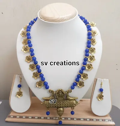 Oxidized Beads Alloy Jewellery Sets