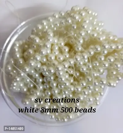 CREEM 8MM 500 BEADS FOR JEWELLERY MAKING