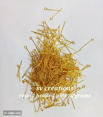 ROUND HEADED PINS 50GRAMS FOR JEWELLERY MAKING