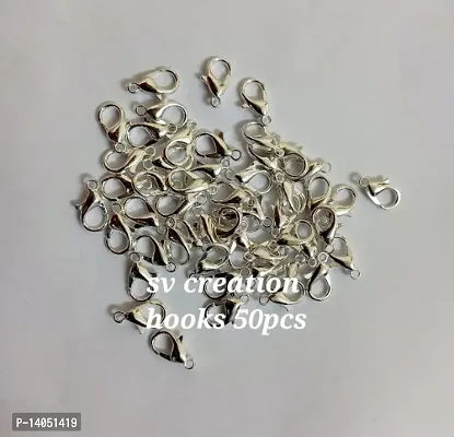 SILVER HOOKS 50PCS FOR JEWELLERY MAKING