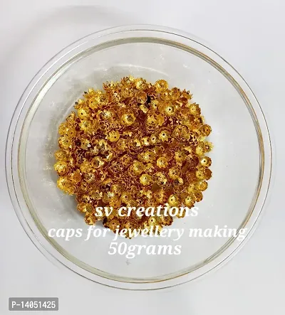 GOLD PLATED CAPS FOR JEWELLERY MAKING-thumb0