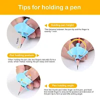 Newvent Silicone Pencil Gripper For Kids Handwriting Pencil Holder for Children Preschoolers Writing Training Grip (Pack Of 8)-thumb1