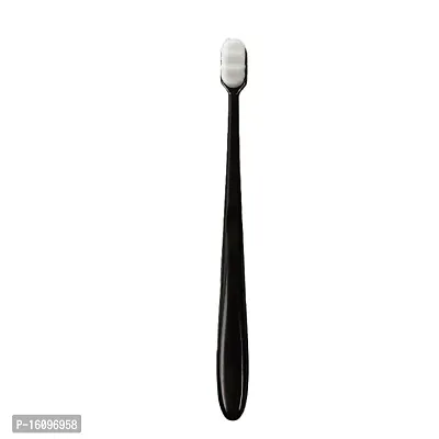 Newvent 4 Pc Extra Soft Bristles Manual Toothbrush | Ultra Soft Micro-Nano Bristled For Sensitive Gums  Teeth Toothbrush For Kids  Adults (Black)-thumb5