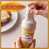 Newvent 350 ml 5 Hole Ketchup Bottle Plastic | Portable Sauce Bottle with Lid Five Holes | Sauce Dispenser Bottle (Pack of 1)-thumb2