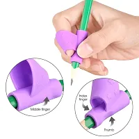 Kids Writing Assistant Silicone Pencil Gripper For Kids (4pcs, Multicolor)-thumb4