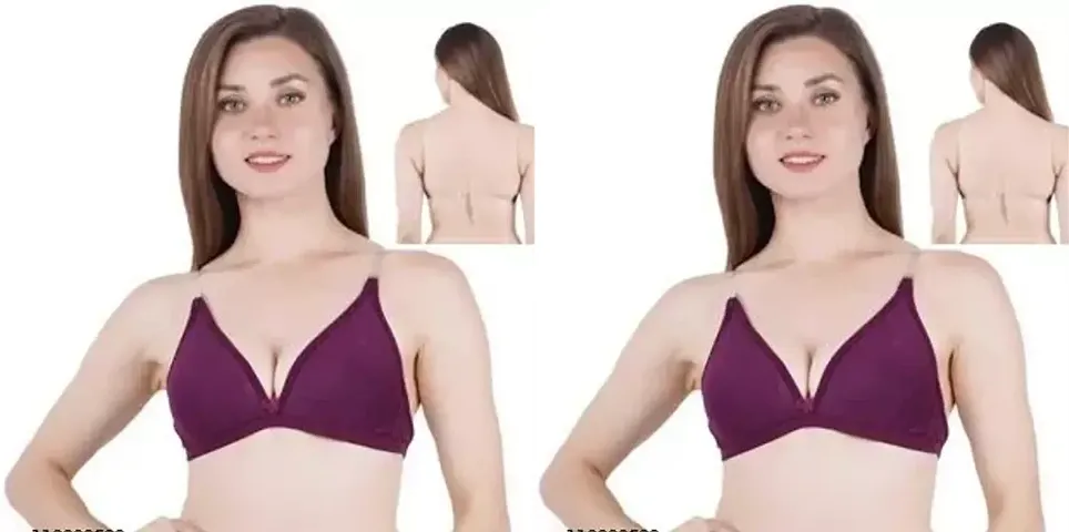 Stylish Solid Bras For Women Pack Of 2