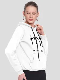 Women Hart Full Sleeve Printed Hooded Sweatshirt-thumb1