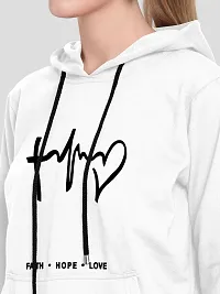 Women Hart Full Sleeve Printed Hooded Sweatshirt-thumb3