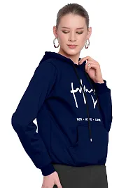 Women Hart Full Sleeve Printed Hooded Sweatshirt-thumb1