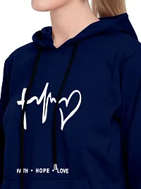 Women Hart Full Sleeve Printed Hooded Sweatshirt-thumb3