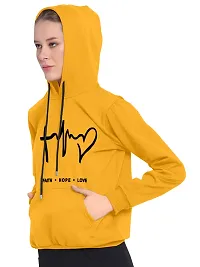 Women Hart Full Sleeve Printed Hooded Sweatshirt-thumb1