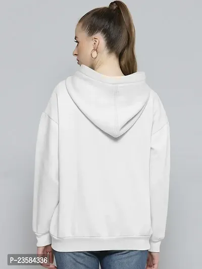 Women Cat Full Sleeve Printed Hooded Sweatshirt-thumb2