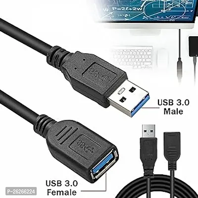 USB 3.0 Male A To Female A Extension Cable SuperSpeed 5GBps For Laptop/PC/Mac/Printers (150cm - 4.5 Foot - 1.5M),-thumb0