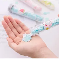 GJSHOP Travel Soft Paper Soap In Flower Design Tube Shape Bottle (Multicolor set of 2)-thumb1