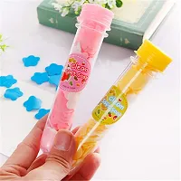 GJSHOP Soft Paper Soap In Flower Design Tube Shape Bottle Assorted/Random Color Set of 2-thumb4