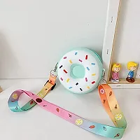 GJSHOP New Round Silicon Donut Shape Small Bags Women Handbags Crossbody Sling Bags For Women Girls Multicolor-thumb3