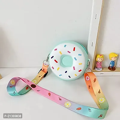 GJSHOP New Round Silicon Donut Shape Small Bags Women Handbags Crossbody Sling Bags For Women Girls Multicolor-thumb4