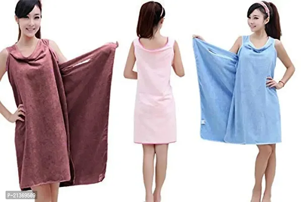 GJSHOP Wearable Absorbent Bath Towel Fast Dry Magic Women Beach Spa Bathrobes Bath (Multi Color)-thumb2