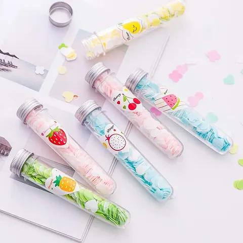 GJSHOP Soft Paper Soap In Flower Design Tube Shape Bottle Assorted/Random Color