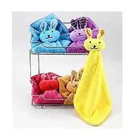 GJSHOP Cute Soft Hanging Hand Towel with Funny Teddy Cap (Multicolor)-thumb2