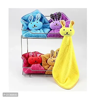 GJSHOP Cute Soft Hanging Hand Towel with Funny Teddy Cap (Multicolor)-thumb3