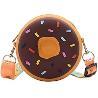 GJSHOP New Round Silicon Donut Shape Small Bags Women Handbags Crossbody Sling Bags For Women Girls Multicolor-thumb4