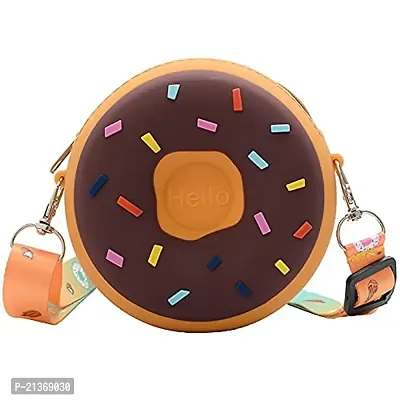 GJSHOP New Round Silicon Donut Shape Small Bags Women Handbags Crossbody Sling Bags For Women Girls Multicolor-thumb5