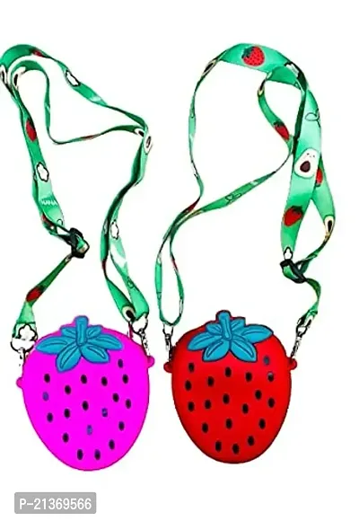 GJSHOP Strawberry Shape sling bag Small Bags Women Handbags Crossbody Sling Bags (Multicolor)-thumb2