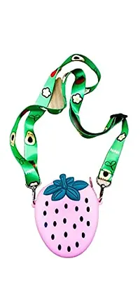 GJSHOP Strawberry Shape sling bag Small Bags Women Handbags Crossbody Sling Bags (Multicolor)-thumb3