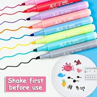 GJSHOP Floating Ink Pen, Erase Whiteboard Pen, Graffiti Water Floating Pen, Magic Water Brush Kit (8 Colors)-thumb1