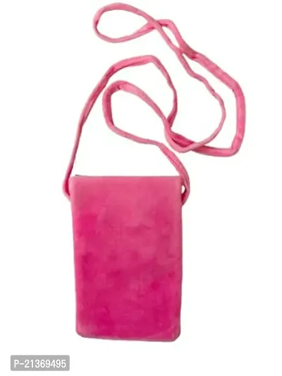 GJSHOP Cute Unicorn Plush Sling Bag for Girls Kids for School Unicorn Pouch for double pocket Girls - Pink-thumb5