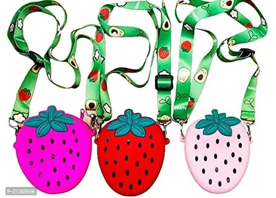 GJSHOP Strawberry Shape sling bag Small Bags Women Handbags Crossbody Sling Bags (Multicolor)-thumb5